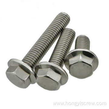 DIN6921 Galvanized M8 M10 stainless flange bolts